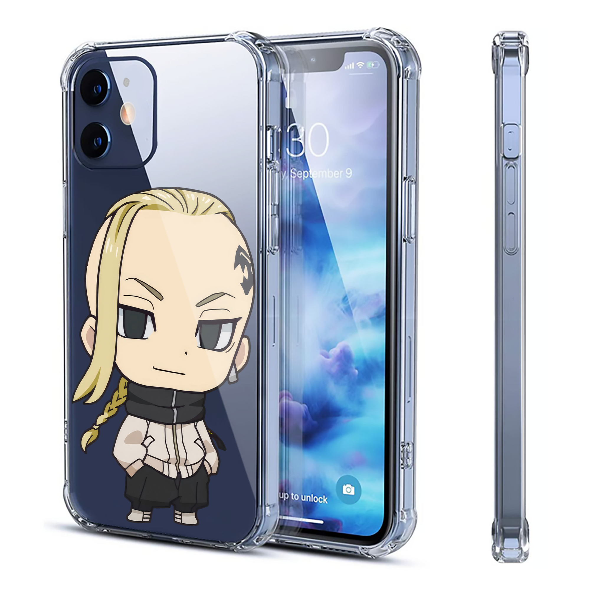 （画像用） 東京リベンジャーズ Tokyo Revengers 【iPhone 12シリーズ対応】透明スマホケース（クリアソフトケース）